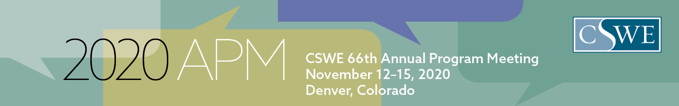 Council on Social Work Education (CSWE) - 2020 APM Tracks